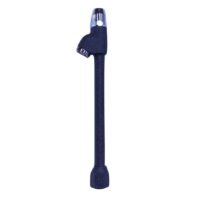 Cachimba Negra Doble Recta 17cm Tech (U.S.A) Negra Corta