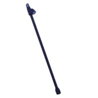 Cachimba Negra Doble Recta 35cm Tech (U.S.A) Negra Larga