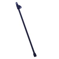 Cachimba Negra Doble Recta 35cm Tech (U.S.A) Negra Larga
