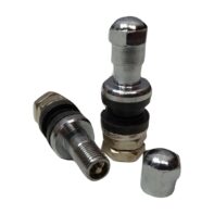 Válvula Llanta Aleación Metálica Tubular Bajo Perfil Recta VS8 38mm Corta          
